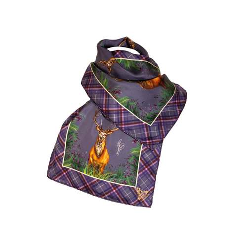 Foulard étroit Caledonia amethyst