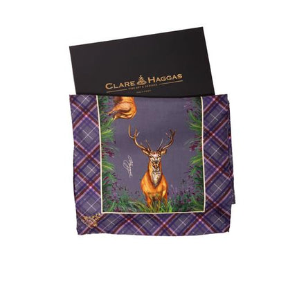 Foulard étroit Caledonia amethyst