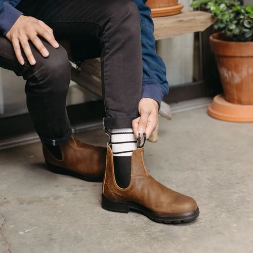 Boots Chelsea suede original tobacco wax