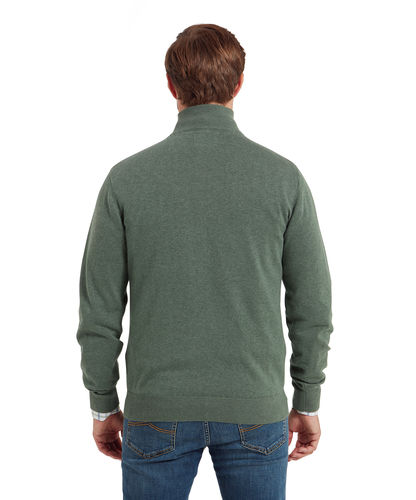 Porthmeor ¼ zip cotton jumper