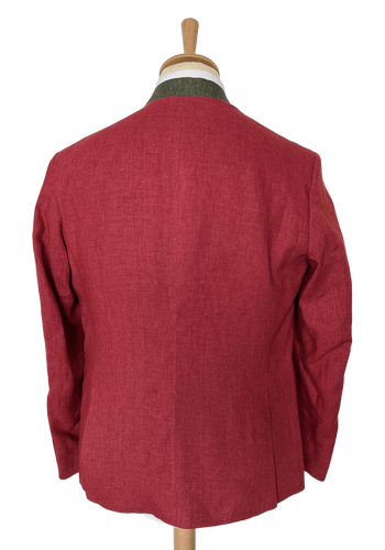 Veste autrichienne Murau rot en lin