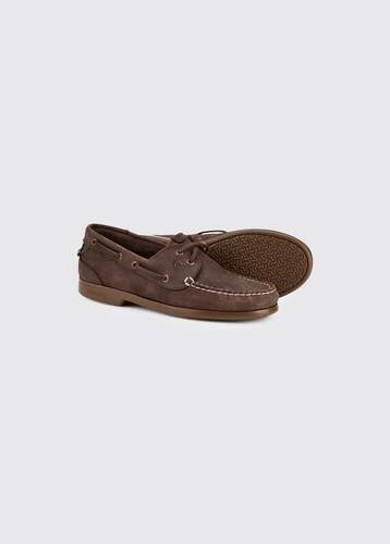 Chaussures bateau Flores Café femme