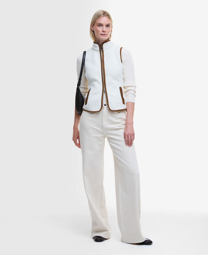 Burford Sherpa Fleece Gilet Winter Pearl