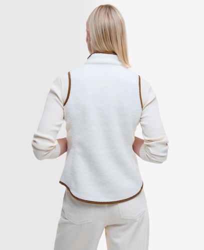 Burford Sherpa Fleece Gilet Winter Pearl