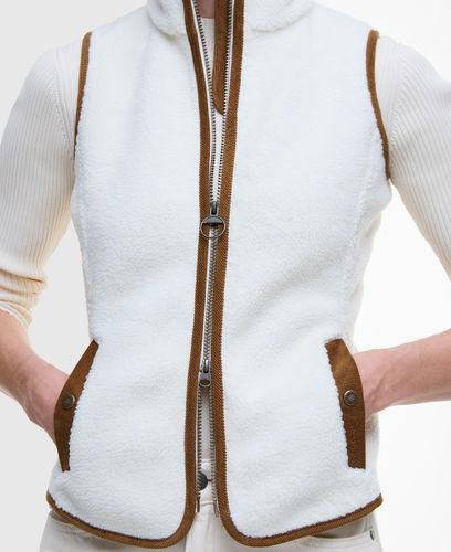 Burford Sherpa Fleece Gilet Winter Pearl