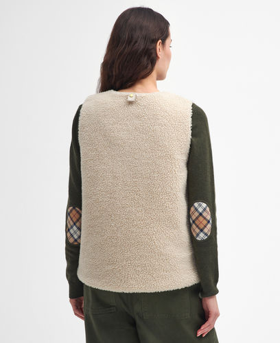 Ecru Dulsie sherpa gilet