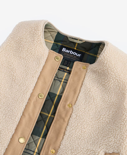 Ecru Dulsie sherpa gilet