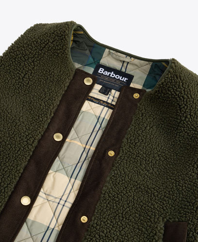 Gilet sherpa Dulsie olive
