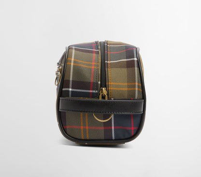 Tartan toiletry bag