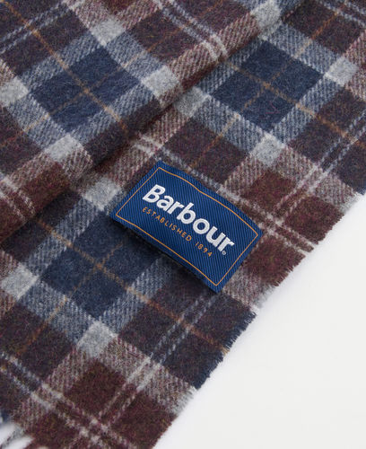 Echarpe lambswool midnight oak tartan