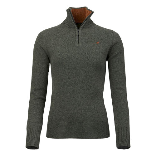 Pull lambswool tyne 1/4 zip femme 5 coloris