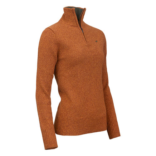 Pull lambswool tyne 1/4 zip femme 5 coloris