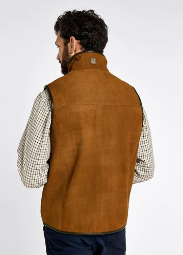 Gilet en cuir Dunhill tan