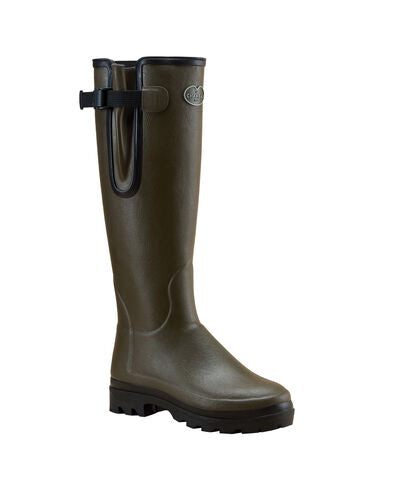 Bottes VIERZONORD femme vert chameau néoprène