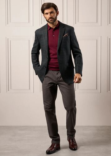 Veste surrey green check