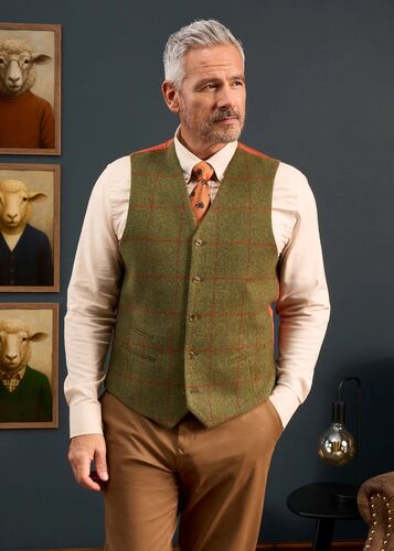 Gilet Compton dos satin reed