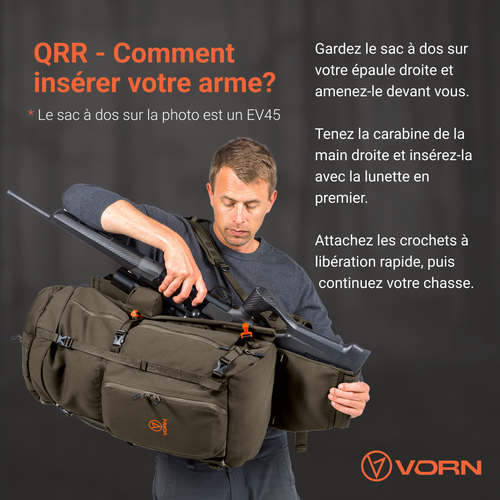 Sac à dos pour carabine LT12 avec QRR