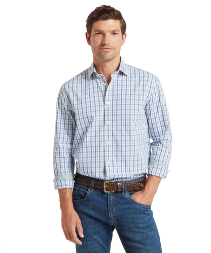 Chemise Hebden mist blue vintage indigo