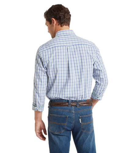 Chemise Hebden mist blue vintage indigo