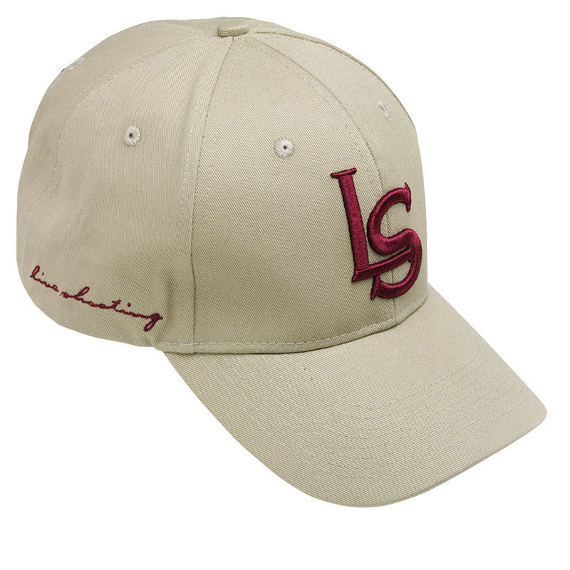 Casquette baseball LS beige/bordeaux