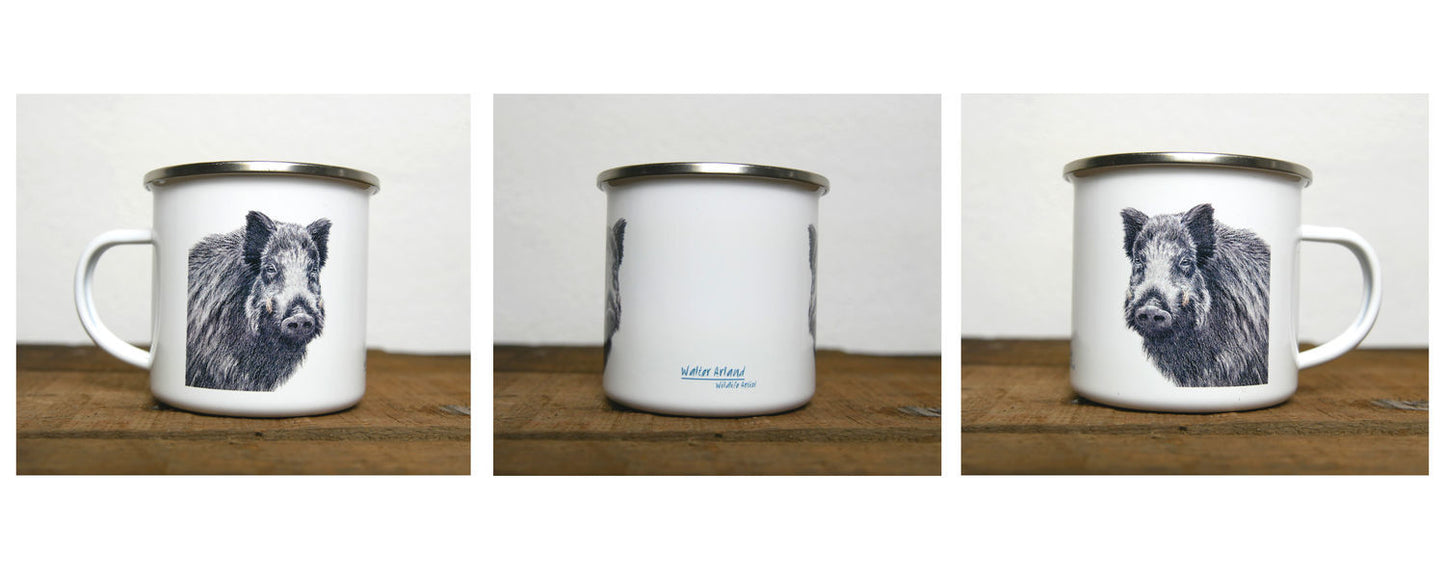 Mugs émaillés grande faune