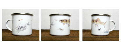Mugs émaillés fly fishing