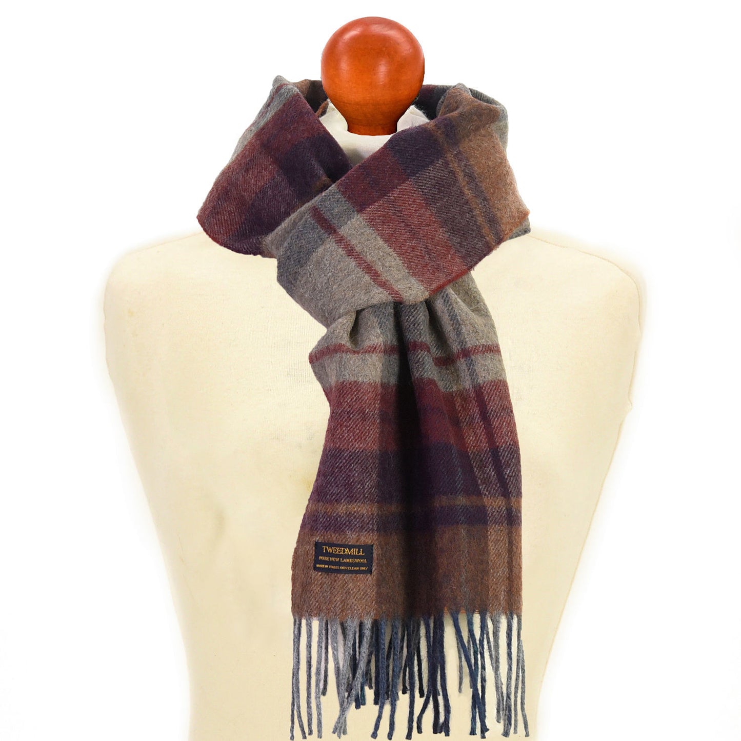 Arran country check scarf