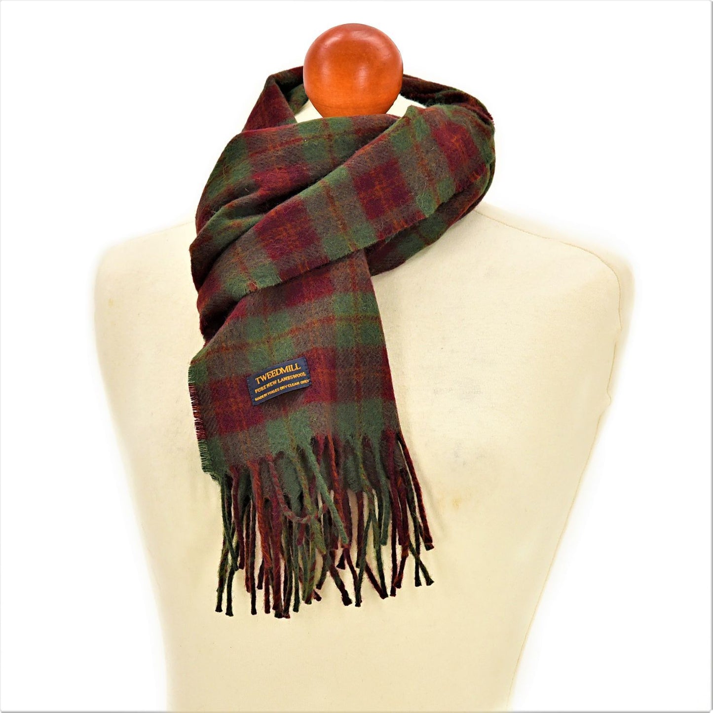 Autumn country check scarf