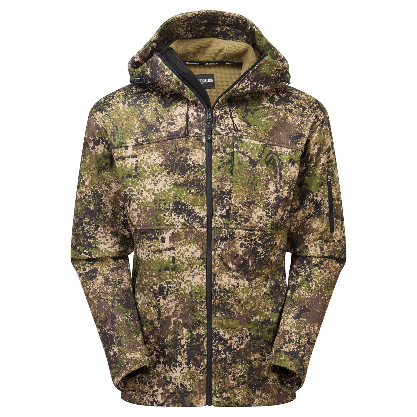 Veste ascent soft-shell dirt camo