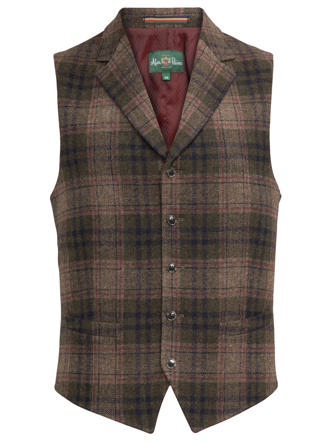 Gilet Surrey dos satin PLAID
