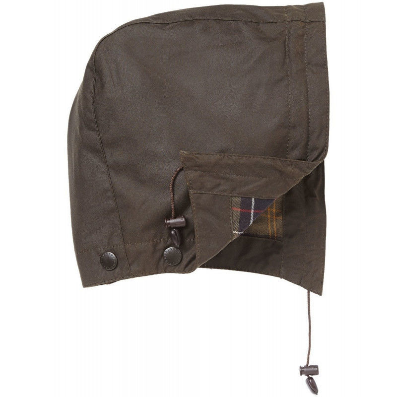 Capuche coton huilé olive