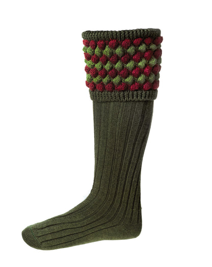 ANGUS spruce socks + garters