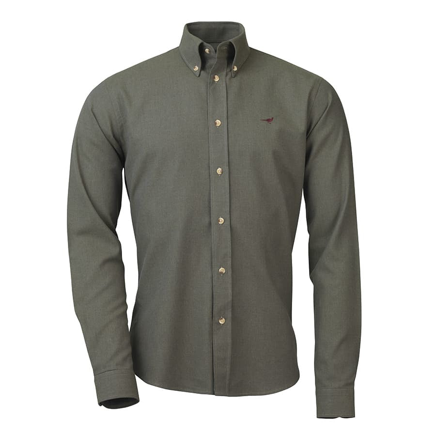 Chemise coton brossé Oliver