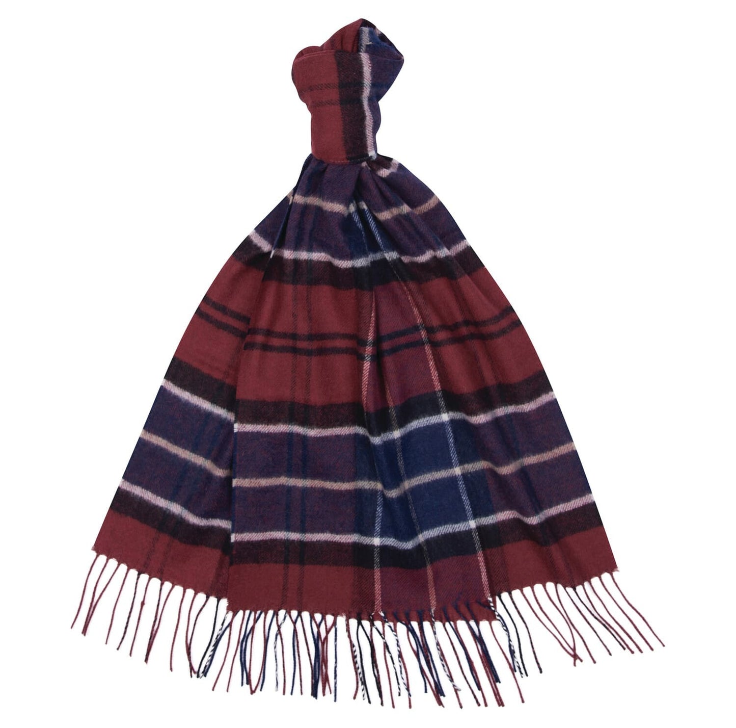 Echarpe Yaxley tartan cordovan