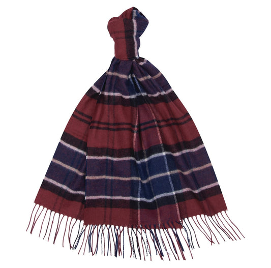 Echarpe Yaxley tartan cordovan