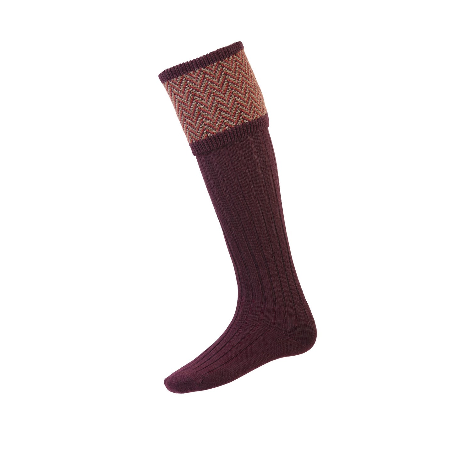 Chaussettes Herringbone mulberry