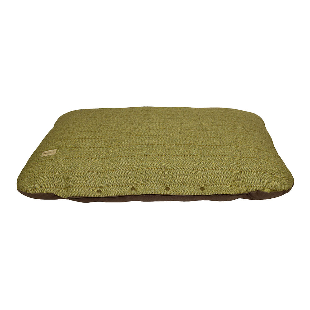 Coussins tweed green check pour chien 2 tailles