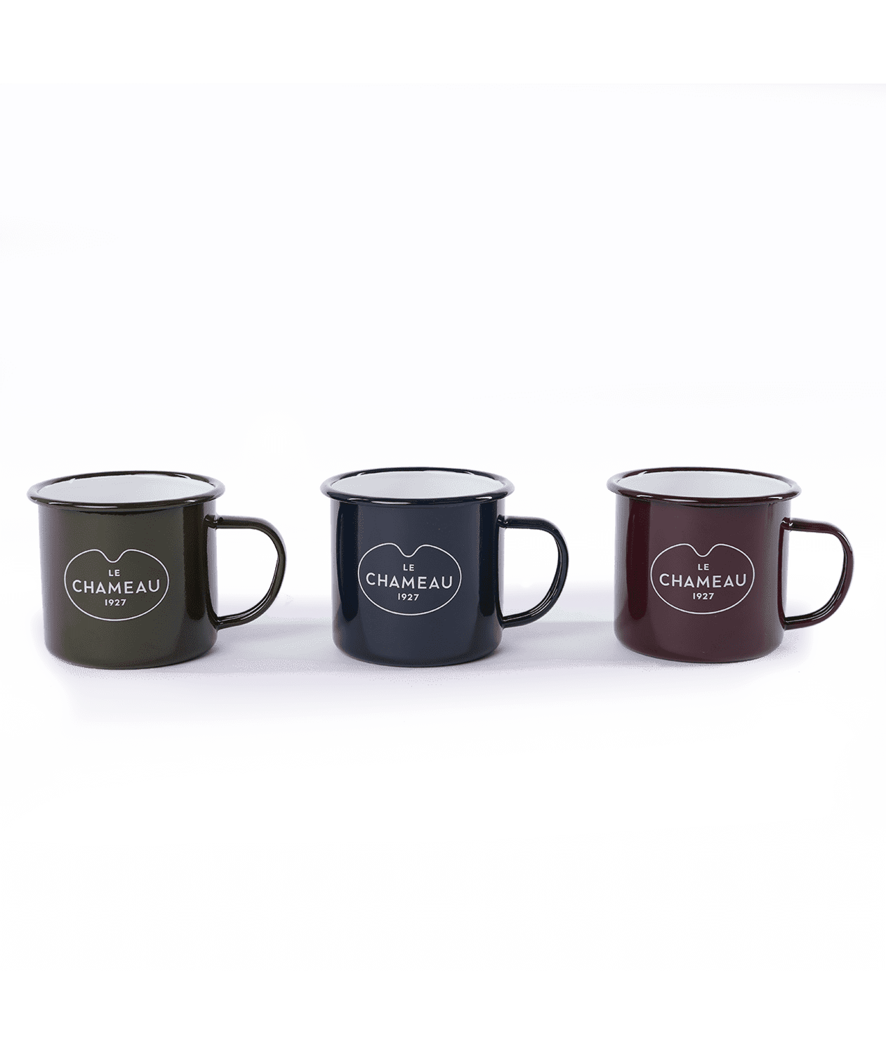Enamel mug, 3 colours