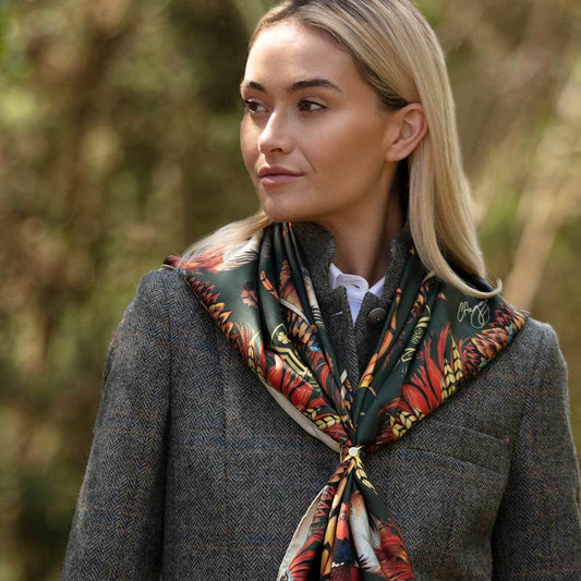 Carré Heads or Tails Khaki large