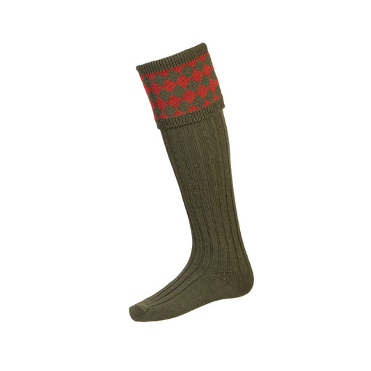 Chaussettes CHESSBOARD spruce chestnut