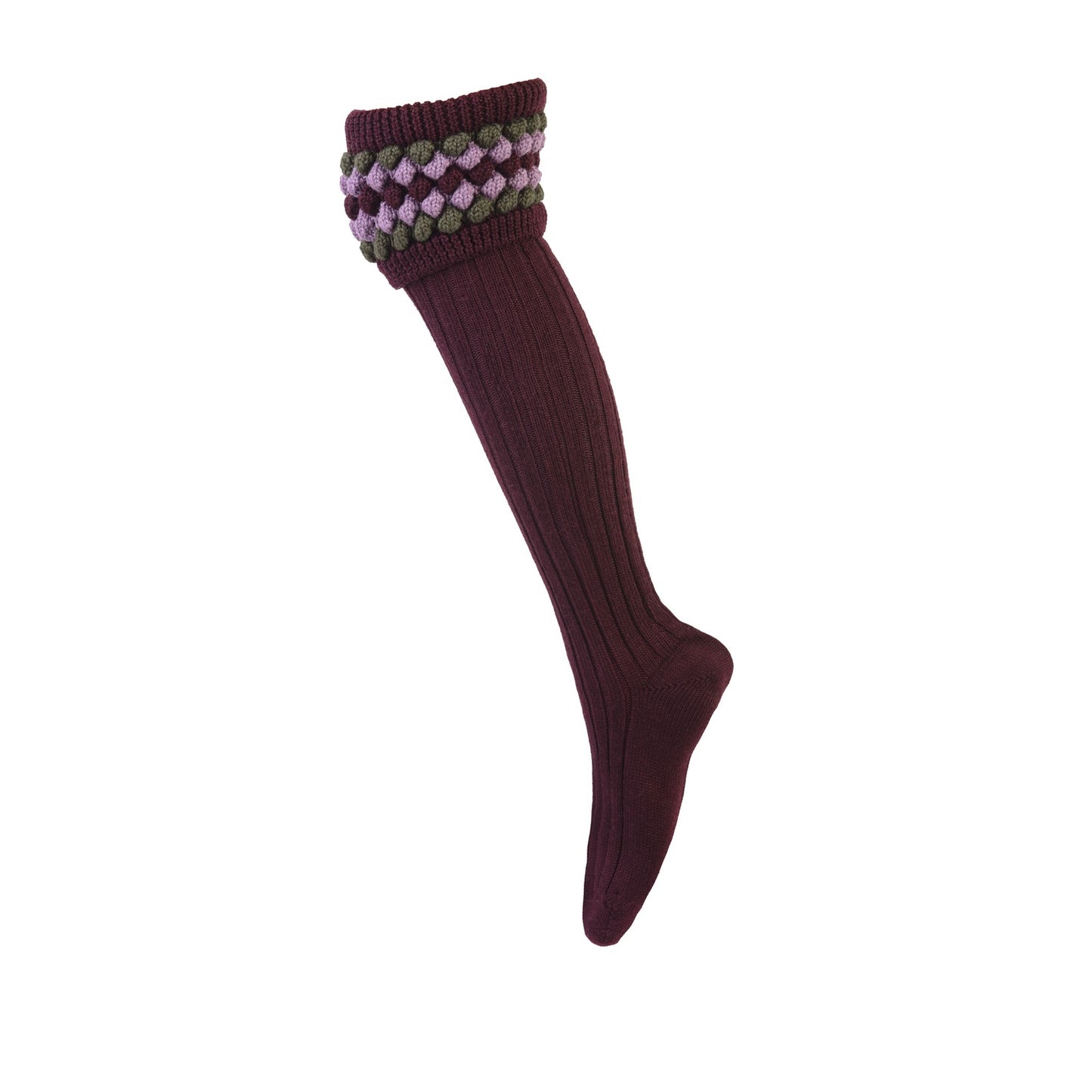 Chaussettes Lady ANGUS mulberry