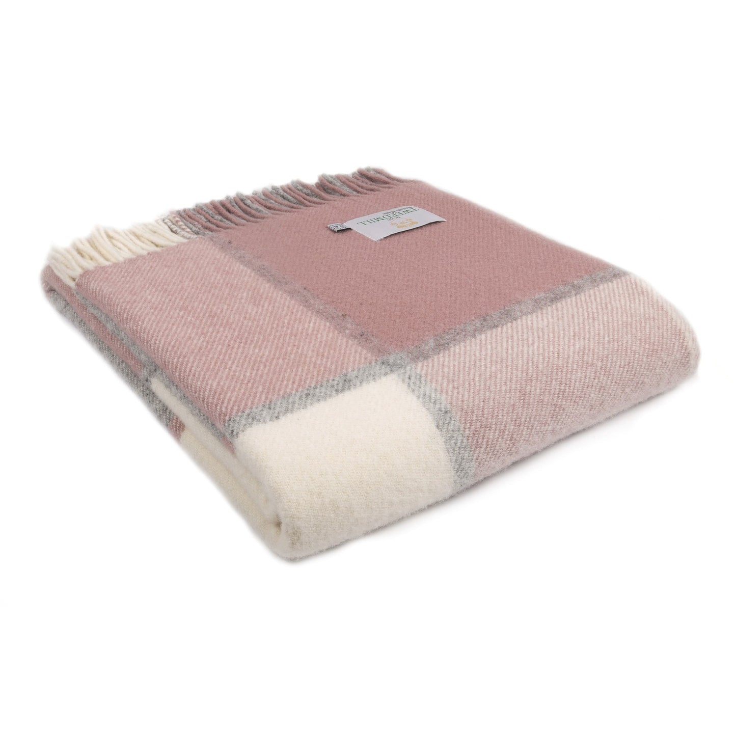 Checked charcoal dusky pink plaid