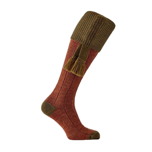 Chaussettes Royale almond avec garters