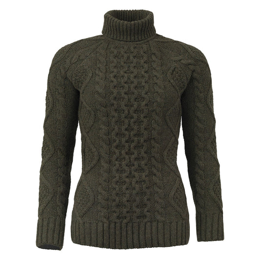 Pull tricot Knightsbridge olive femme