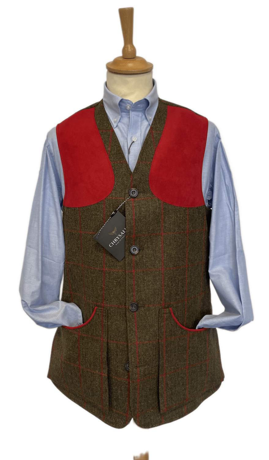 Gilet tweed Moorland K553 red