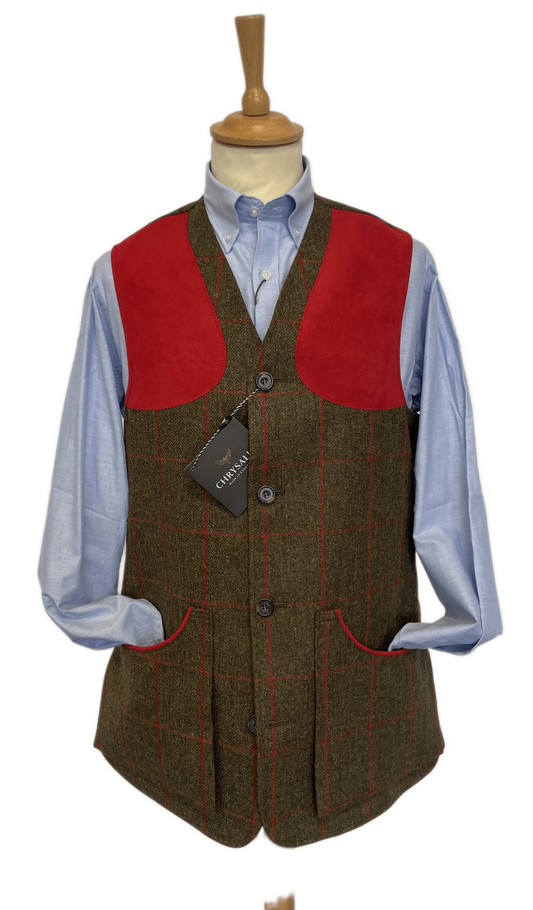 Gilet tweed Moorland K553 red