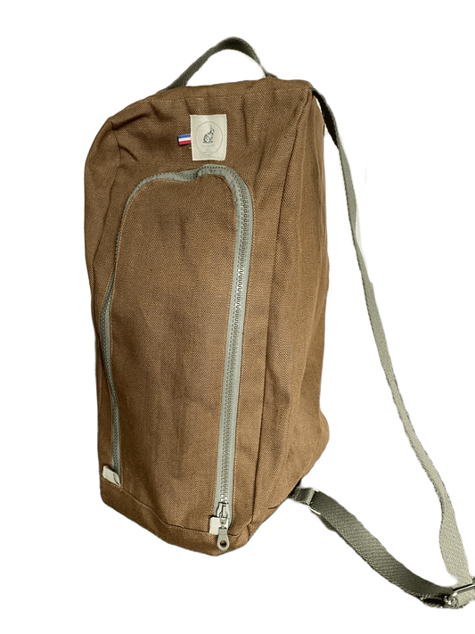 Sac à bottes en Lin marron