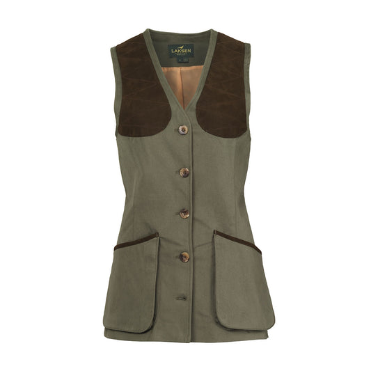 Gilet coton pennyton beauly femme olive