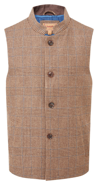 Gilet Berwick nehru tweed hawick