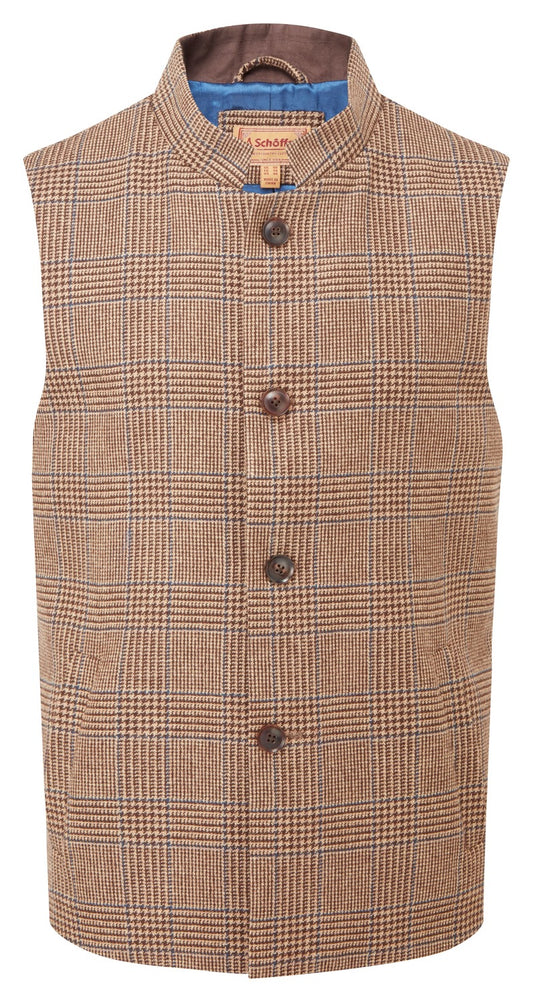 Gilet Berwick nehru tweed hawick